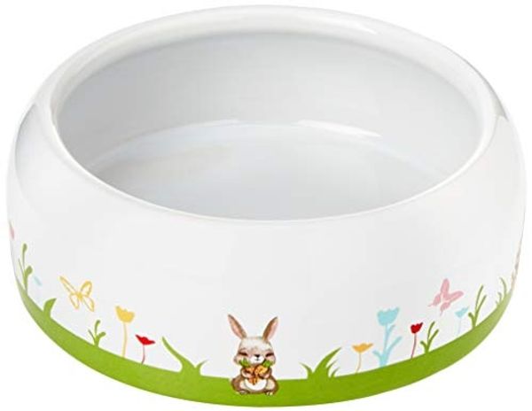 Nobby Futtertrog Keramik Flower Ø 14 cm -500 ml weiß-bunt