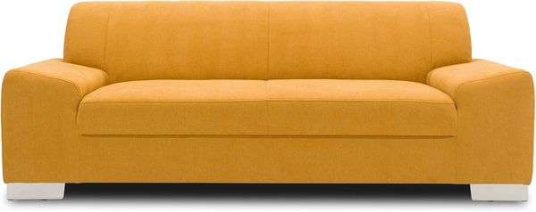 DOMO Collection Sofa Alisson, 3er Couch, 3-Sitzer, 3er Garnitur, 199 x 83 x 75 cm, Polstergarnitur in gelb
