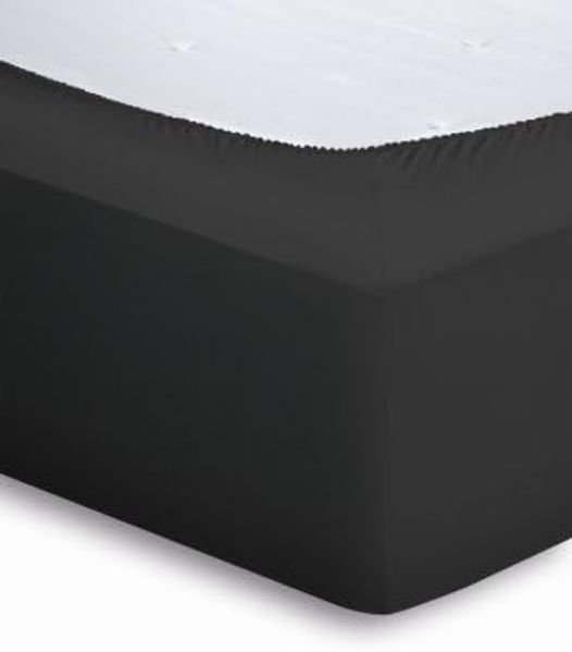schlafgut Mako-Jersey Spannbetttuch Spannbettlaken 90x200 cm - 100x200 cm Schwarz Bild 5
