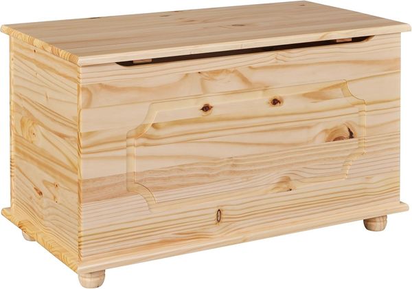 Massivholz Truhe EMEL Kiefer natur lackiert