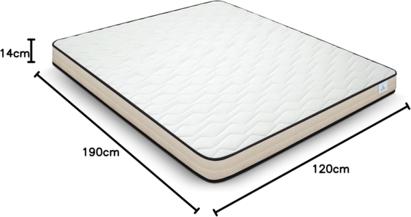 W WIN REST Viskoelastische Matratze mit hoher Festigkeit, Laurus, Schaum, Semi-Doppelbett Bild 3