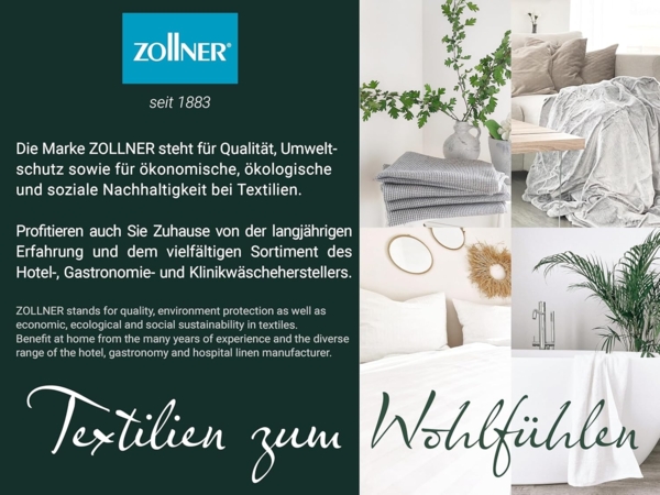 ZOLLNER Kopfkissen, Füllung: 100% Polyester Polysticks, Seitenschläfer, 40x80 cm, 50% Polyester, 50% Baumwolle, vom Hotelwäschespezialisten Bild 7