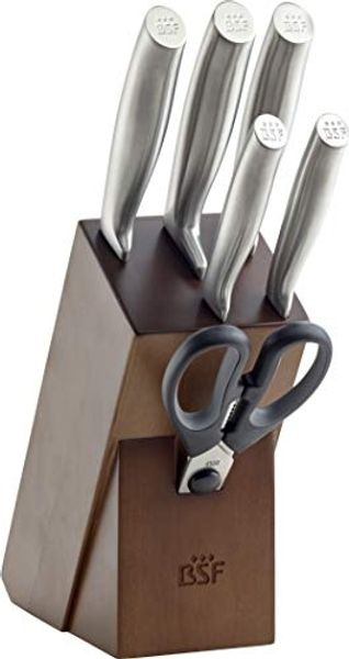 BSF Chicago Messerblockset 7-tlg, Braun