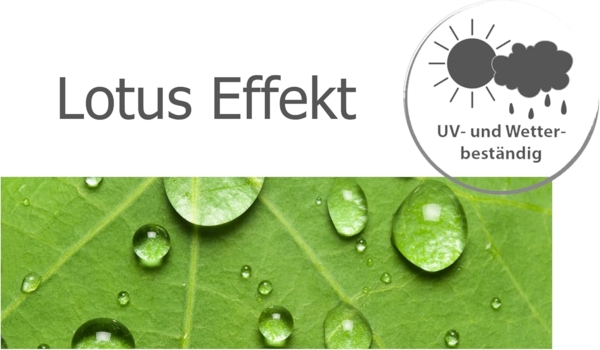 heimtexland Dekokissen Outdoorkissen 45x45 Outdoor Garten Deko Kissen, Lotus Effekt, schmutz- und wasserabweisend, inkl. Füllung Bild 3