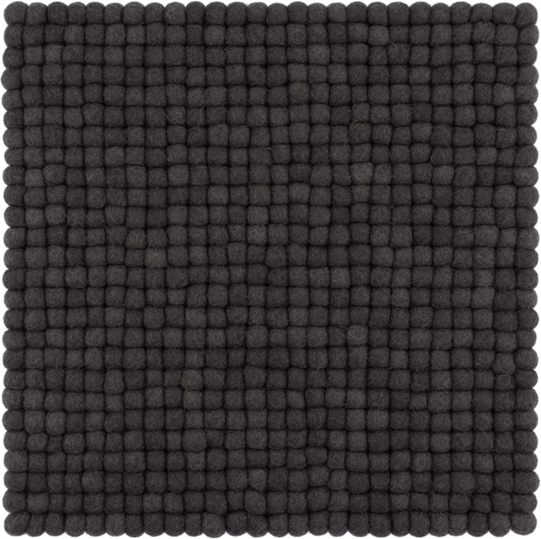 myfelt Stuhlkissen Filzkugel Sitzauflage eckig - 36 x 36 cm, 100% reiner Schurwolle, quadratisch, schmutzabweisend