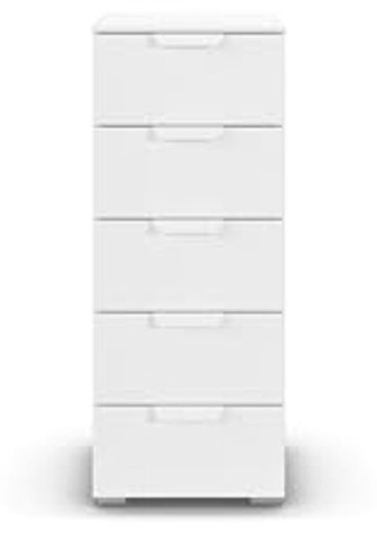 rauch Aditio Box, Kommode, 5 Schubladen, mit Softclose-Funktion, Farbe Weiß, BxHxT 40x100x42cm Bild 5