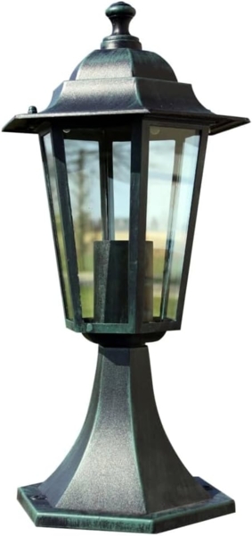 vidaXL Gartenlaterne Dunkelgrün/Schwarz Aluminium 40249