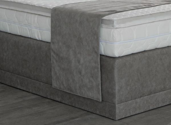 AUKONA| Boxspringbett Hanna Eisblau 240x220 | 7- Zonen Taschenfederkern Matratze, mit Komfortschaumtopper Bild 6