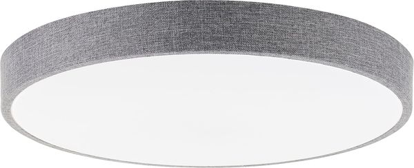 Lightbox Deckenleuchte, CCT - über Fernbedienung, LED fest integriert, warmweiß - kaltweiß, Stoff LED Deckenleuchte, Ø49 cm, 36W, 4500lm, CCT, Fernbedienung, grau