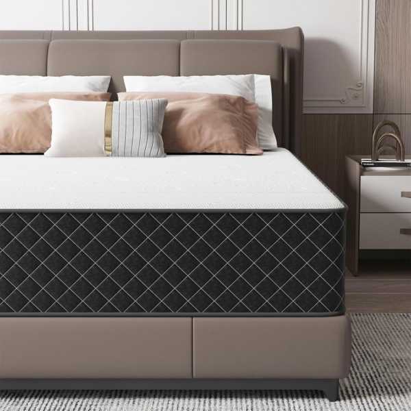 MOLPHIT Matratze 90x200 cm, Höhe 25cm mit Oeko-TEX Zertifiziert, Härtegrad H3 und H4, Innerspring Hybrid Memory Foam Matratze in Einer Box für ultimative Unterstützung und Druckentlastung, 90 x 200 x 25 cm