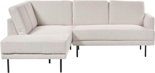 Ecksofa BREDA Helles Beige Stoff