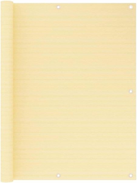 vidaXL Balkon-Sichtschutz Beige 120x300 cm HDPE 310916