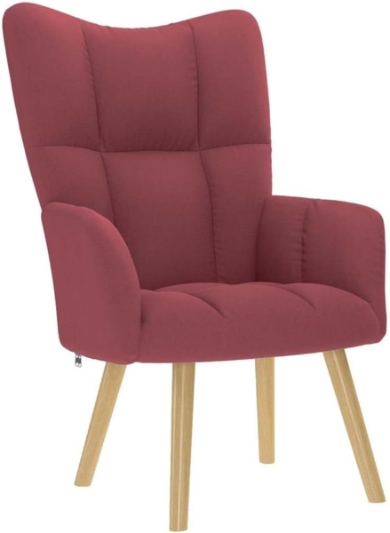 vidaXL Relaxsessel Stoff Weinrot 4016770