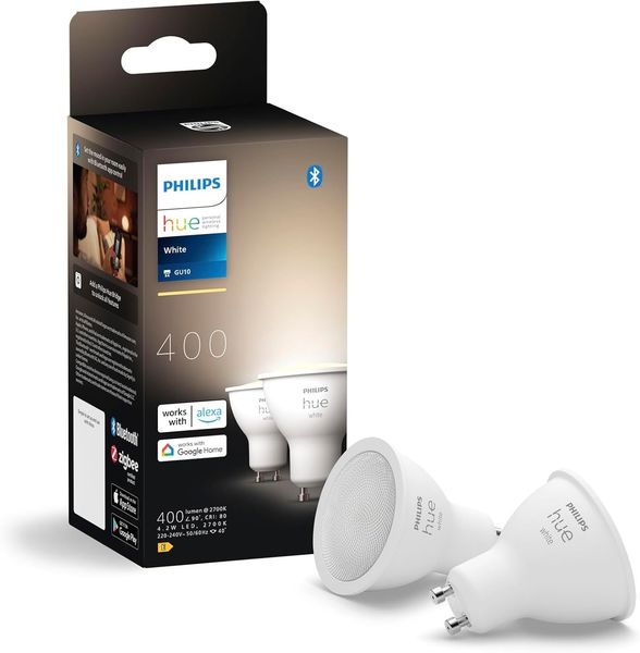 Philips Hue White GU10 Doppelpack 2x400lm