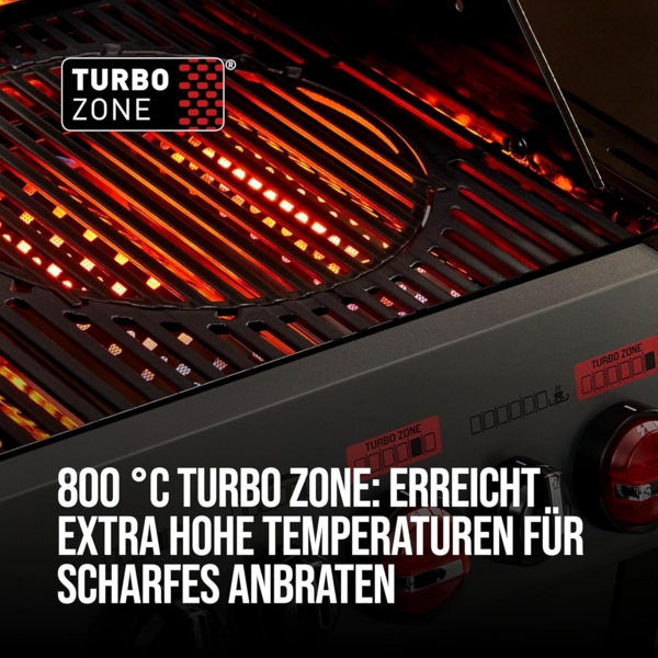 Enders Gasgrill Hyde 6 SIKR Turbo, 6-Brenner aus Edelstahl für kraftvolles direktes und indirektes Grillen, 800 °C Turbo Zone, Switch Grid, Infarot-Backburner und Seitenkocher #8044 Bild 2