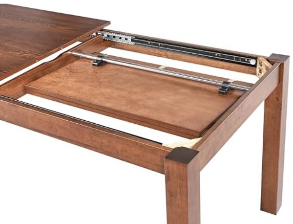 Ausziehbarer Esstisch MADURA Dunkle Esche 160 240 cm 90 cm Bild 6