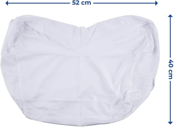 WENKO Kissenhülle Ersatzbezug für Seitenschläferkissen, Uni Bild 3