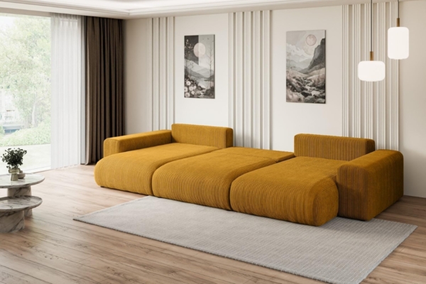 ALTDECOR Wohnlandschaft ESKAR-U, Couch mit Schlaffunktion, Wohnzimmer - Wohnlandschaft, Corner Sofa Bett Eckcouch Couch L-Form Schlafcouch Ausziehbar Bild 7