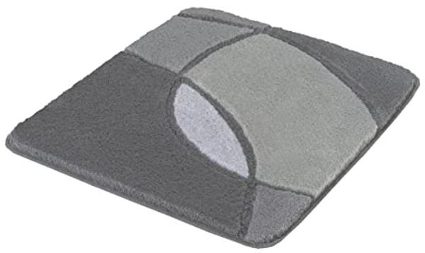 Kleine Wolke Badematte Kent, Höhe 20 mm, rutschhemmend beschichtet, fußbodenheizungsgeeignet, Polyacryl, rechteckig, Badteppich, modernes Design, Hoch-Tief Effekt, waschbar