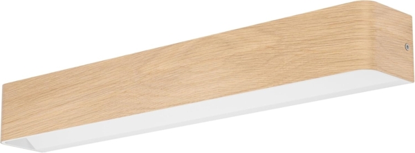 EGLO LED Wandleuchte Sania 6, Up und Down Leuchte, Wandlampe aus Metall in Heller Holz-Optik, Bad Spiegellampe, Badezimmer und Flur Lampe, warmweiß, IP44