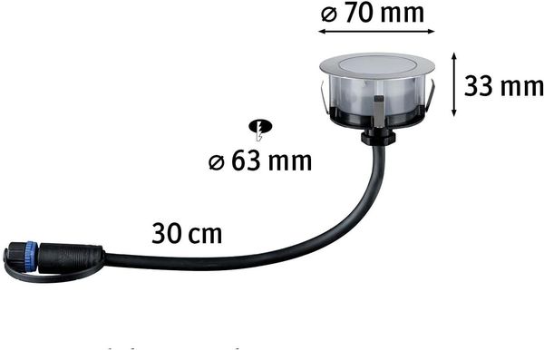Paulmann 94751 Plug&Shine Bodeneinbauleuchte Zigbee Floor RGBW IP67 Edelstahl Bild 16