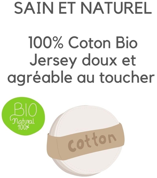 Easy Dort Wickelauflagenbezüge, Baumwolle, 50x70/80 cm, Haselnussfarben, 3 Stück Bild 7