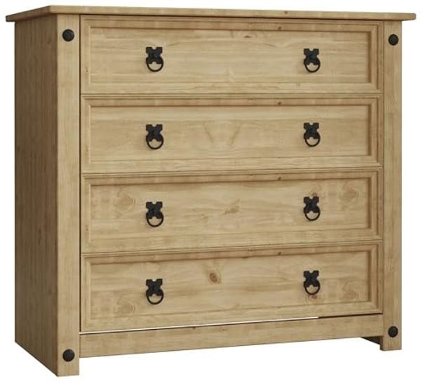 Vida Designs Kommoden & Sideboards, Künstlich Gealtertes Gewachstes Pinienholz, Pinie, Standard