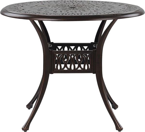 Gartentisch Metall Dunkelbraun ANCONA