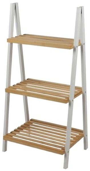 Urban Living 3-Etagen Regal Standregal Regaltreppe 40 x 30 x H81,5cm 31376