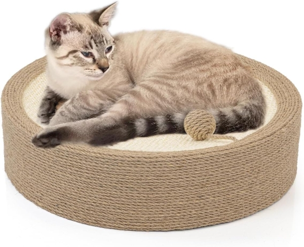 Canadian Cat Company Kratzbrett Katzen Kratzlounge, Kratzpad, Katzenbett aus Sisal