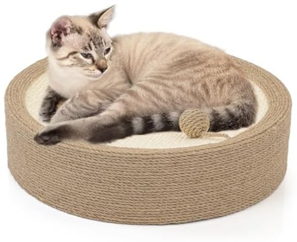 Canadian Cat Company Kratzbrett Katzen Kratzlounge, Kratzpad, Katzenbett aus Sisal