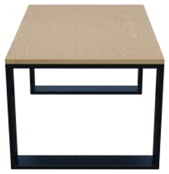 AKKE Außergewöhnlicher Couchtisch Beistelltisch für Wohnzimmer | Kaffee Tee Wohnzimmertisch Tisch | Coffee Table | Zimmer Schlafzimmer Möbel | Deko Modern Eiche Hell 100 x 60 x 55 Bild 4