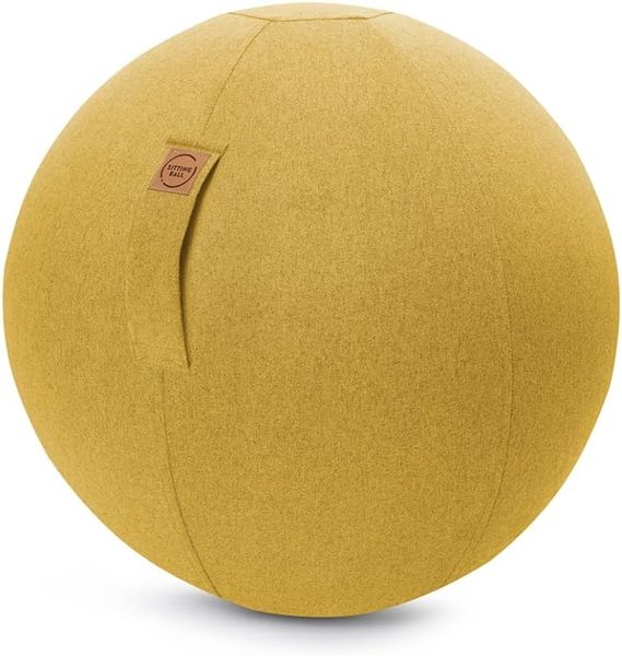 Sitting Ball Sitzball Felt Filzimitat senf ca. 65cm