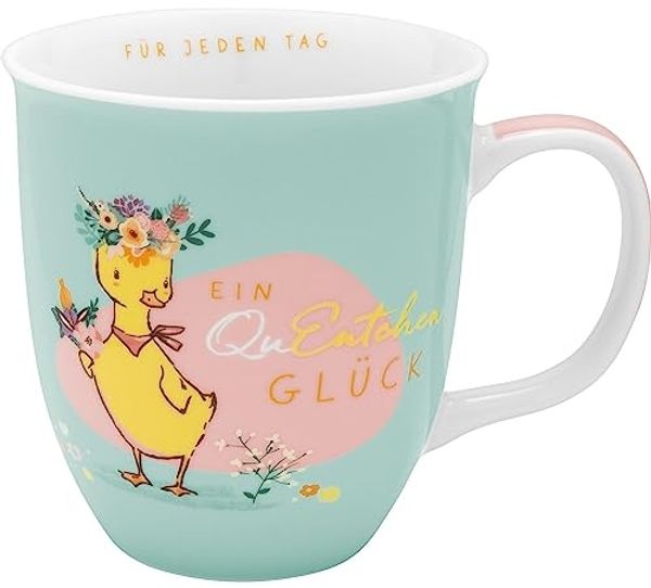 Tasse Kaffeetasse Kaffeebecher Teetasse Sheepworld 40cl QuEntchen Glück 48461