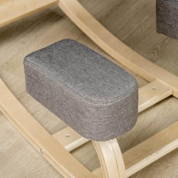 Vinsetto Stuhl Ergonomischer Kniestuhl zur Verbesserung der Körperhaltung (Gesundheitsstuhl, 1 St), für Zuhause, Büro, Grau Bild 8