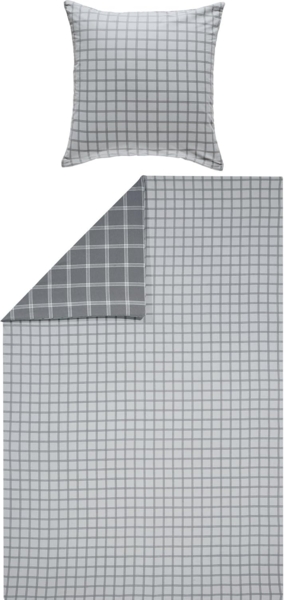 Erwin Müller Bettwäsche Wendebettwäsche, Biber, 2 teilig, Flanell Karo Bild 2