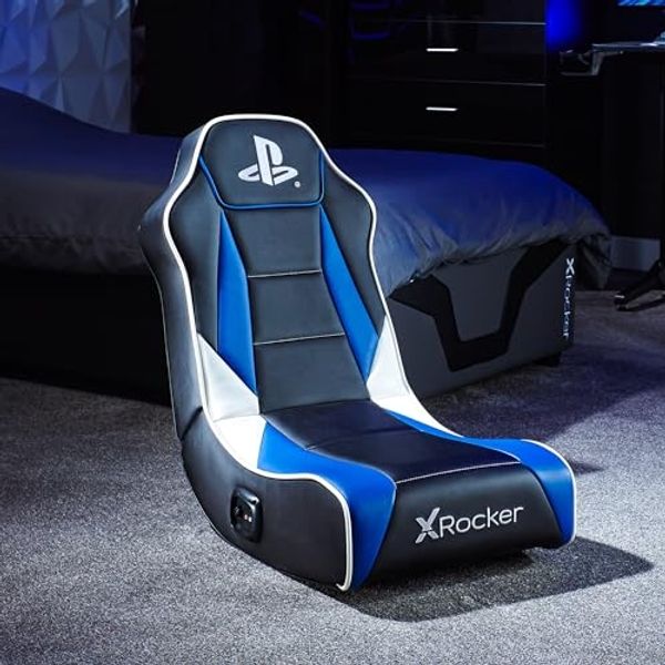 X Rocker Sony Playstation 5 Geist 2.0 Floor Rocker Gaming Sessel mit 2.0 Audiosystem | PS5 Kindersessel