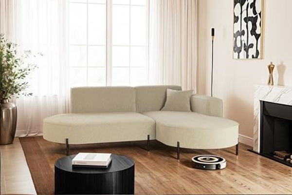 Kaiser Möbel Ecksofa Sofa L-Form Designer Modena Rein stoff Noel, Quelle, Poso