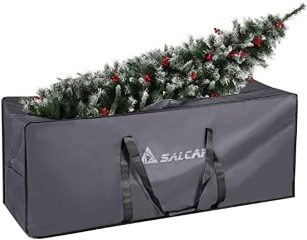 Salcar Aufbewahrungstasche für Weihnachtsbaum Künstlich − für zerlegbare Bäume bis zu 270 cm, 150 x 50 x 60 cm extra große Aufbewahrungstasche