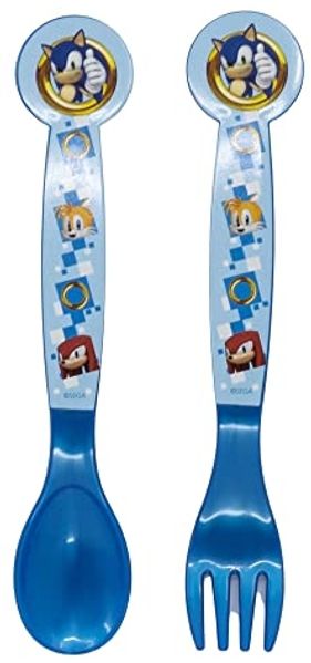 Sonic the Hedgehog Kinderbesteck Löffel und Gabel für Kinder