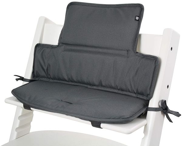 Tinydo Sitzkissen für Stokke 'Tripp Trapp' Hochstuhl, mit XXL Dämpfung, ohne Verrutschen, Dunkelgrau