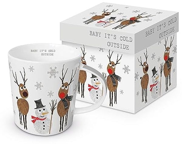 Kaffeebecher Schneemann + Rentiere
