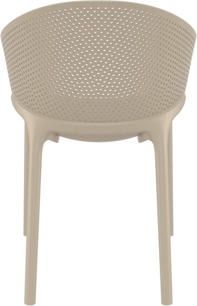 CLP 4er Set Stühle Sky Pro stapelbar und mit modernem Design,taupe Bild 8