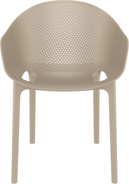 CLP 4er Set Stühle Sky Pro stapelbar und mit modernem Design,taupe Bild 5