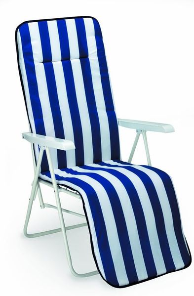 Best Relaxliege Chiemsee 34306802 weiß//blau