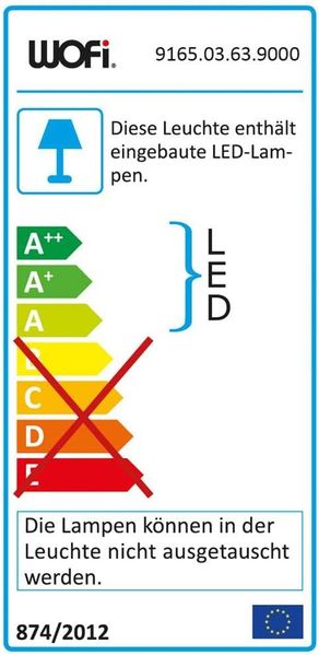 LED Deckenleuchte, 3 Stufendimmer, Aluminum gebürstet, L 40 cm Bild 5