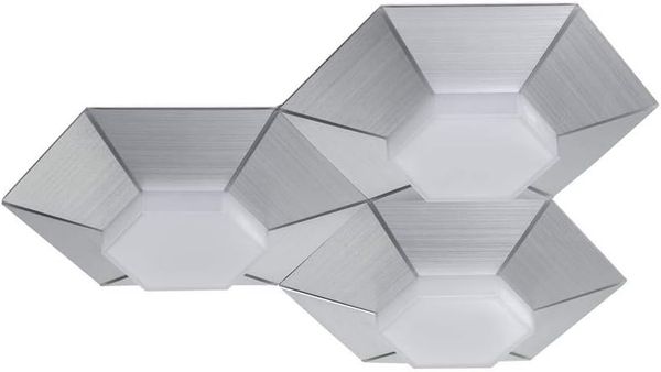 LED Deckenleuchte, 3 Stufendimmer, Aluminum gebürstet, L 40 cm Bild 2