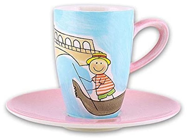 Mila Espressotasse Mila Keramik Espresso-Tasse mit Untere Venedig, Keramik