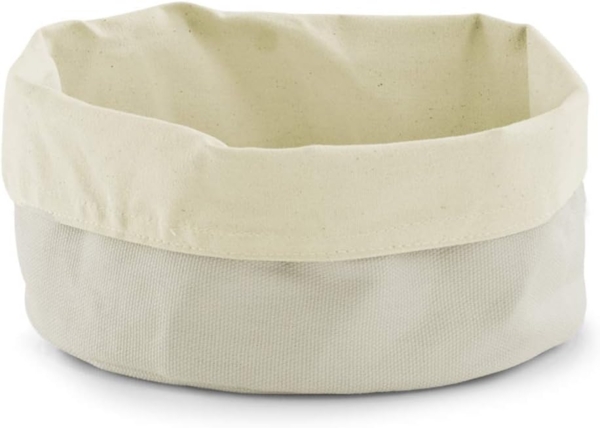 ZELLER Present Baumwolle Brotbeutel, rund creme Ø 20 cm