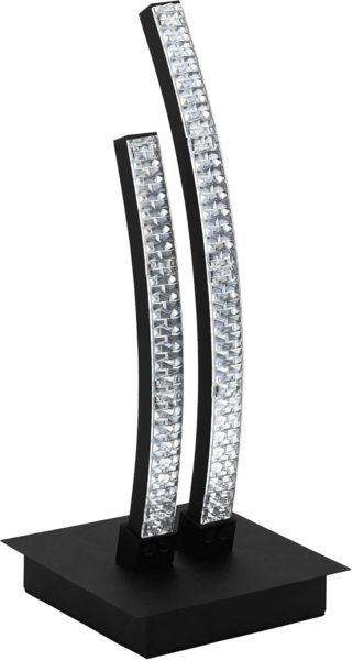Eglo 99804 LED Tischleuchte LEJIAS schwarz transparent H:33cm mit Kabelschalter 3000K